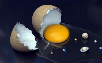 Interpretation of figures when divining on an egg